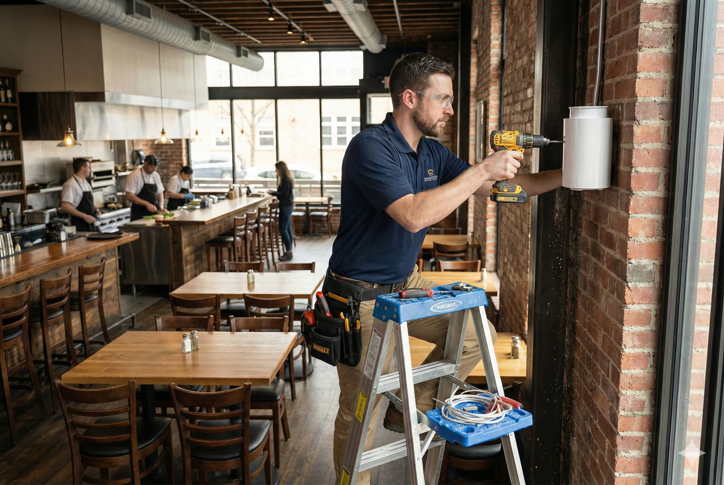 Duftmarketing Installation Restaurant Wien – Luftnote Beduftungssystem